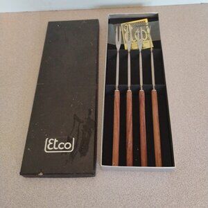 Etco Vintage MCM Fondue Fork Set New in Box